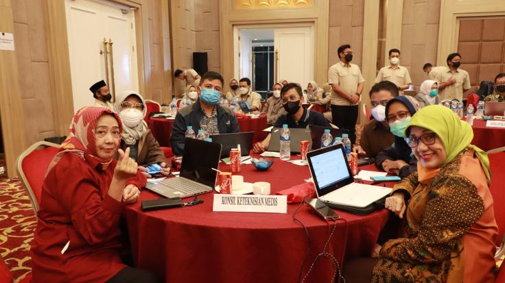 Pertemuan Evaluasi Pelaksanaan Kegiatan Registrasi Tenaga Kesehatan Tahun 2022