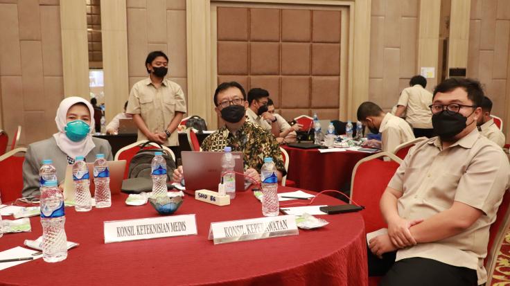 Pertemuan Evaluasi Pelaksanaan Kegiatan Registrasi Tenaga Kesehatan Tahun 2022